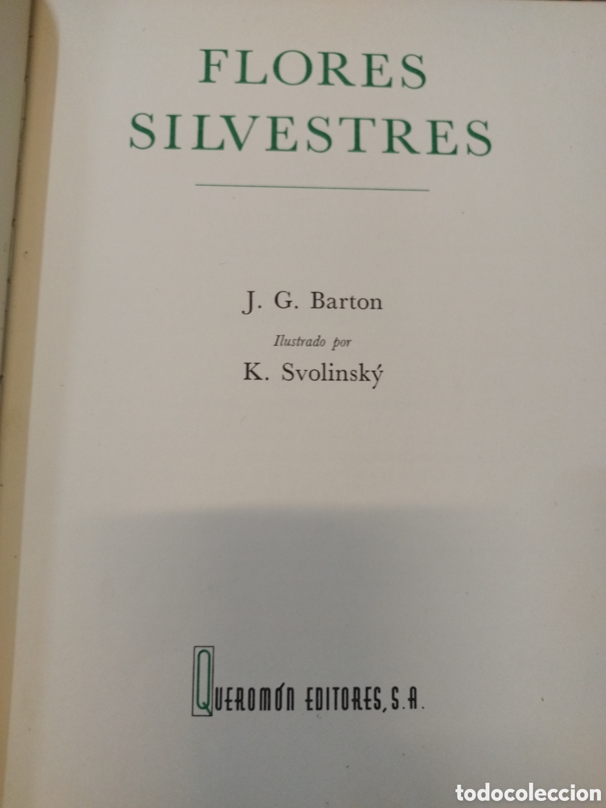 Libros: FLORES SILVESTRES - BARTON,J.G. - Foto 1