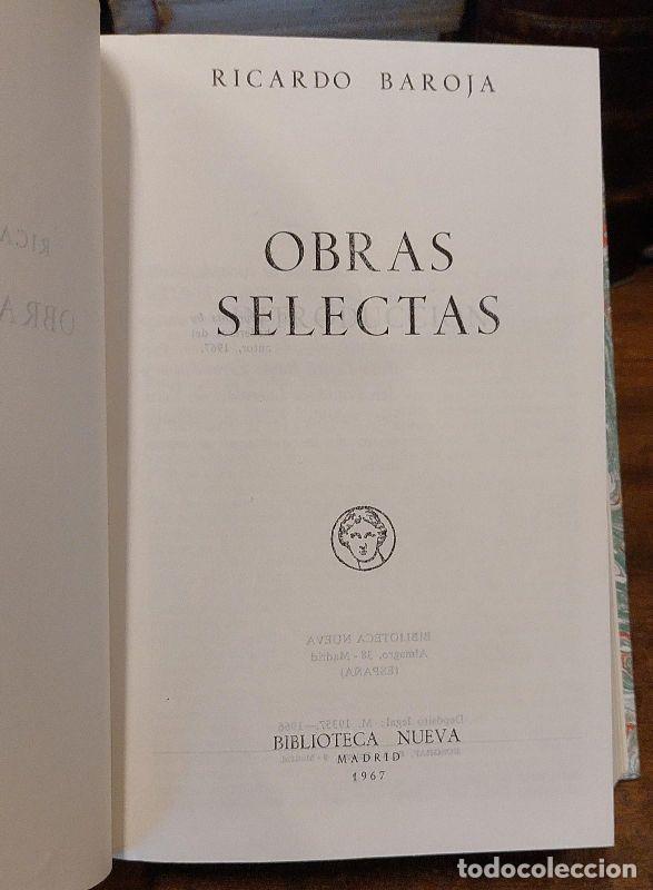 Libros: OBRAS SELECTAS. - BAROJA, Ricardo. - Foto 2