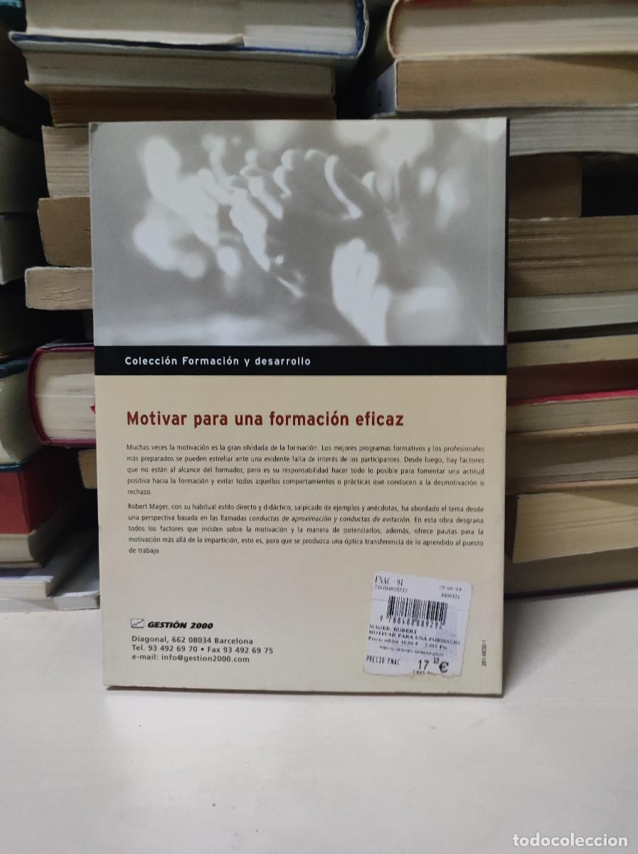 Libros: MOTIVAR PARA UNA FORMACION EFICAZ ROBERT MAGER - Foto 2