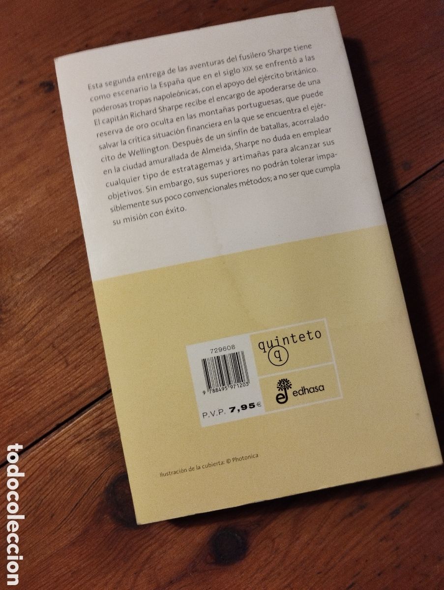 Libros: Sharpe y el oro de los espa&ntilde;oles. Bernard Cornwell. - Foto 2