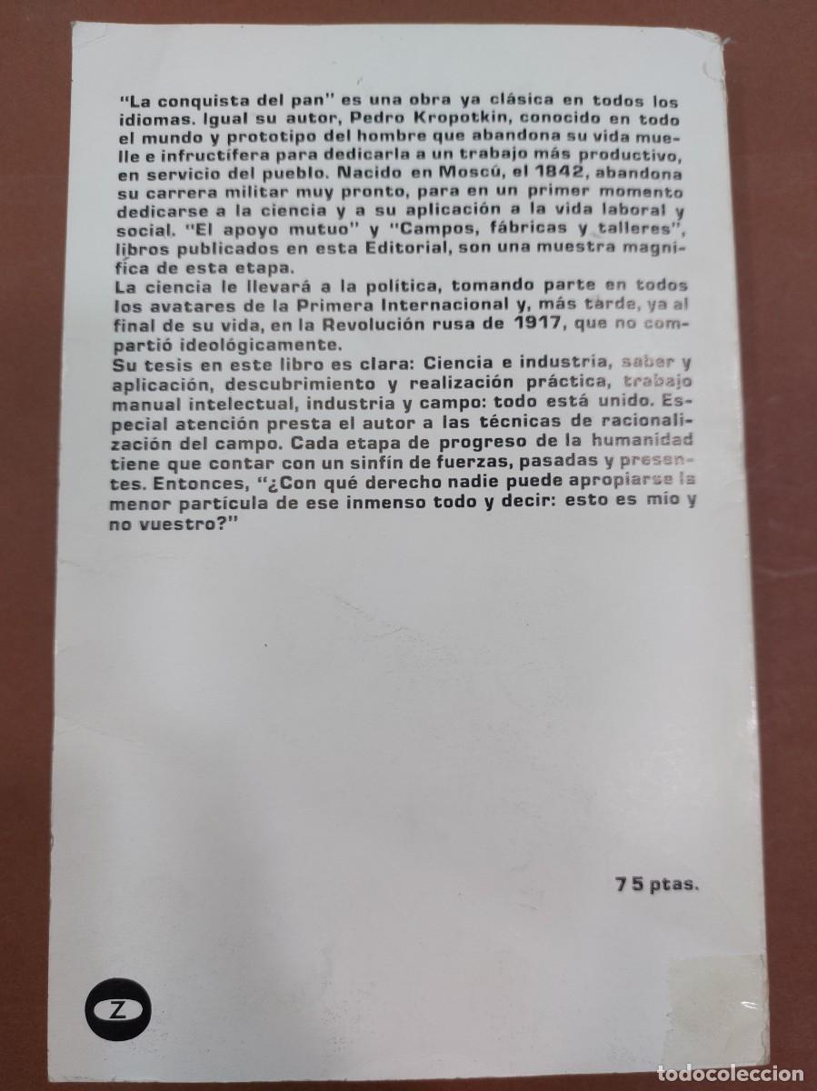 Libros: La conquista del pan P kropotkin - Foto 2