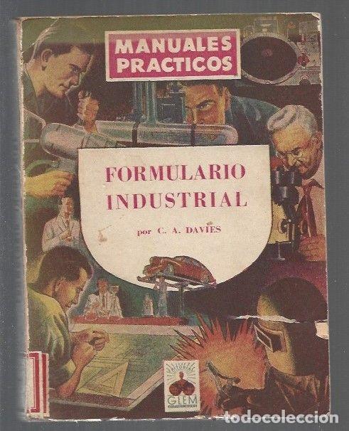 Libros: FORMULARIO INDUSTRIAL - C. A. DAVIES - Foto 1