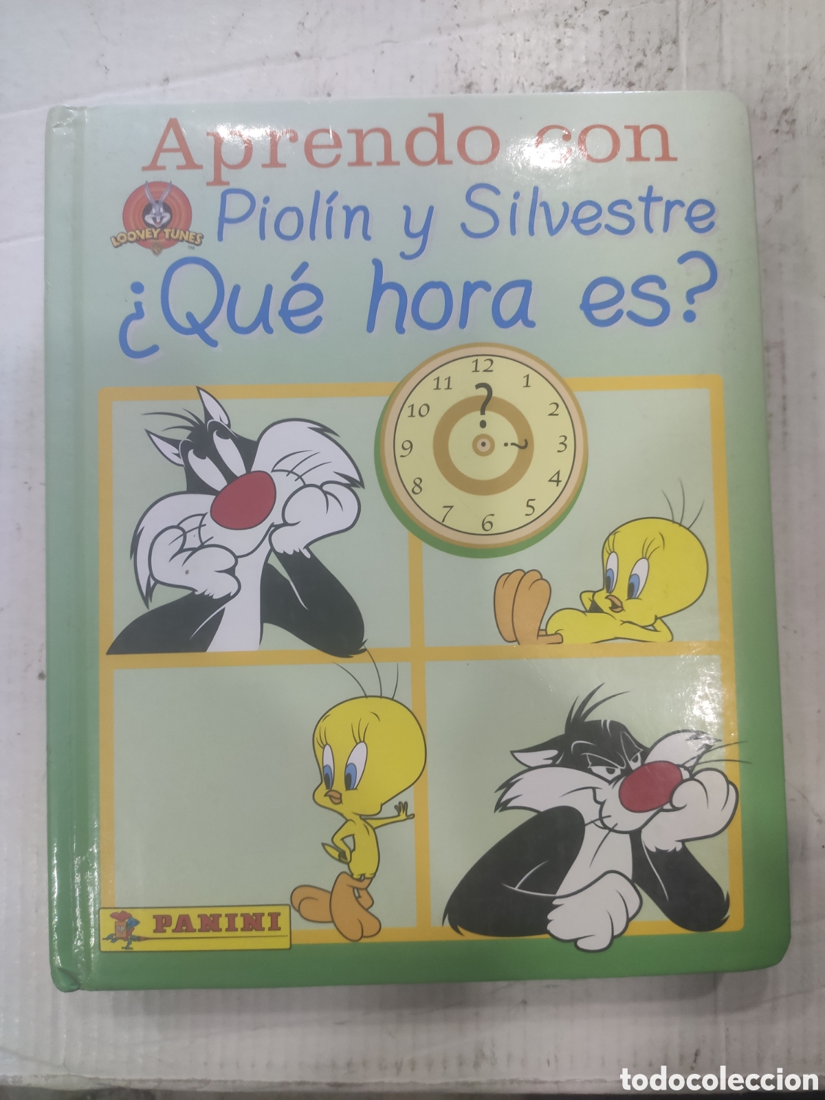 Libros: APRENDO CON PIOLIN Y SILVESTRE. QUE HORA ES. PANINI - Foto 1