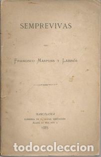 Libros: SEMPREVIVAS - MASPONS Y LABR&Oacute;S, Francisco - Foto 1