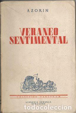 Libros: VERANEO SENTIMENTAL - AZORIN - Foto 1