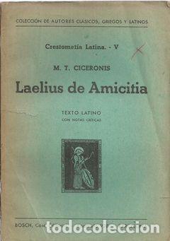 Libros: LAELIUS DE AMICITIA - CICER&Oacute;N - Foto 1