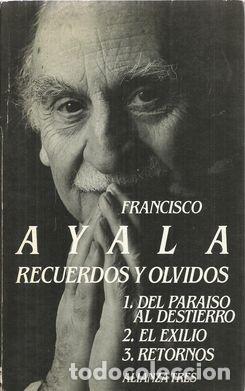 Libros: RECUERDOS Y OLVIDOS - AYALA, Francisco - Foto 1