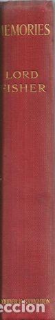 Libros: MEMORIES - LORD FISHER - Foto 1
