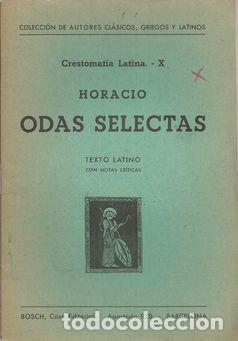 Libros: ODAS SELECTAS - HORACIO - Foto 1