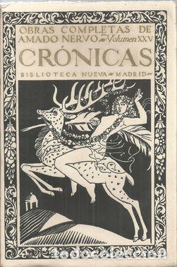 Libros: OBRAS COMPLETAS VOL. XXV: CR&Oacute;NICAS - NERVO, Amado - Foto 1