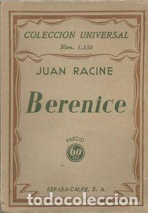 Libros: BERENICE - RACINE, JUAN - Foto 1
