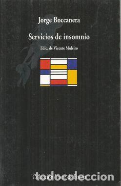 Libros: SERVICIOS DE INSOMNIO - BOCCANERA, JORGE - Foto 1