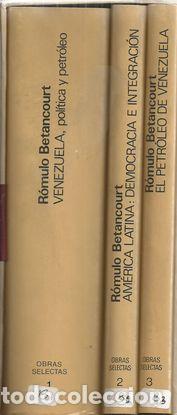 Libros: OBRAS SELECTAS T. I-II-III - BETANCOURT, R&Oacute;MULO - Foto 1