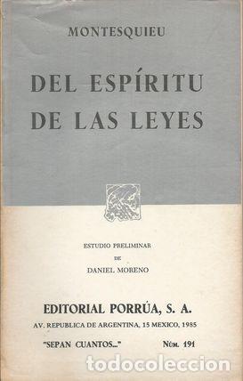 Libros: DEL ESP&Iacute;RITU DE LAS LEYES - MONTESQUIEU - Foto 1
