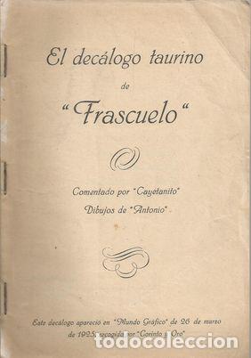 EL DEC&Aacute;LOGO TAURINO DE FRASCUELO - FRASCUELO