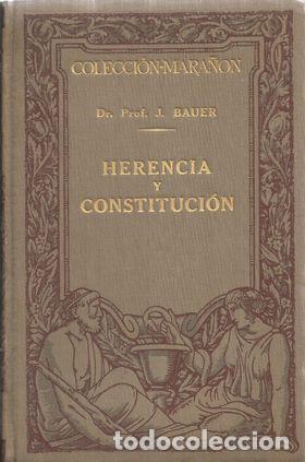 Libros: HERENCIA Y CONSTITUCION - BAUER, JULIUS - Foto 1