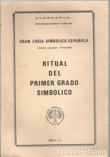 Libros: RITUAL DEL PRIMER GRADO SIMB&Oacute;LICO - S/A - Foto 1