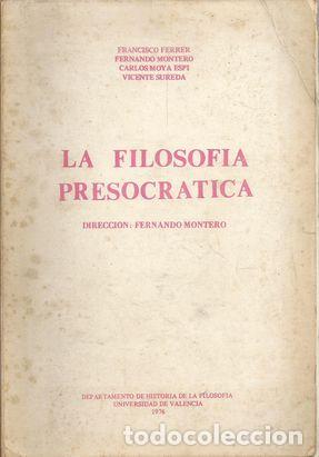 Libros: LA FILOSOFIA PRESOCRATICA - FERRER, FRANCISCO - Foto 1