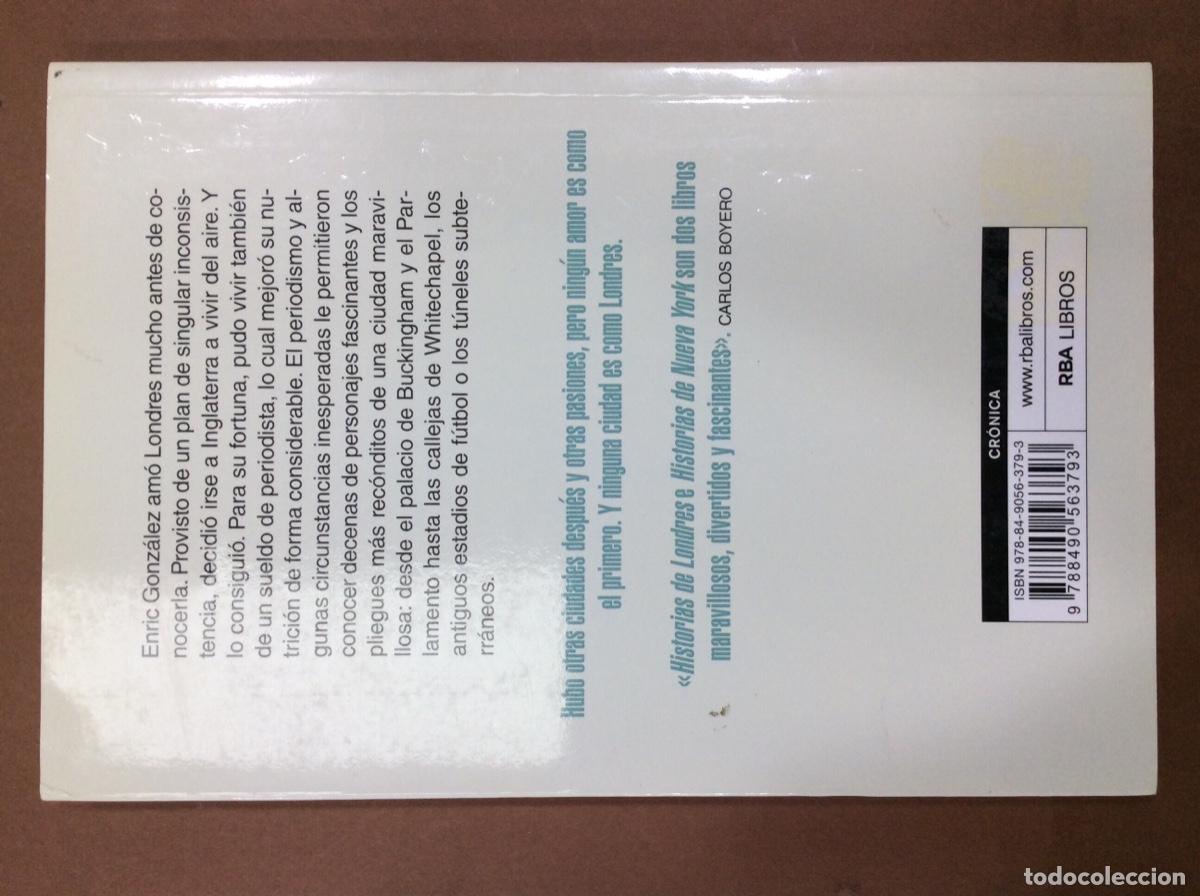 Libros: HISTORIAS DE LONDRES - GONZALEZ,ENRIC - Foto 2