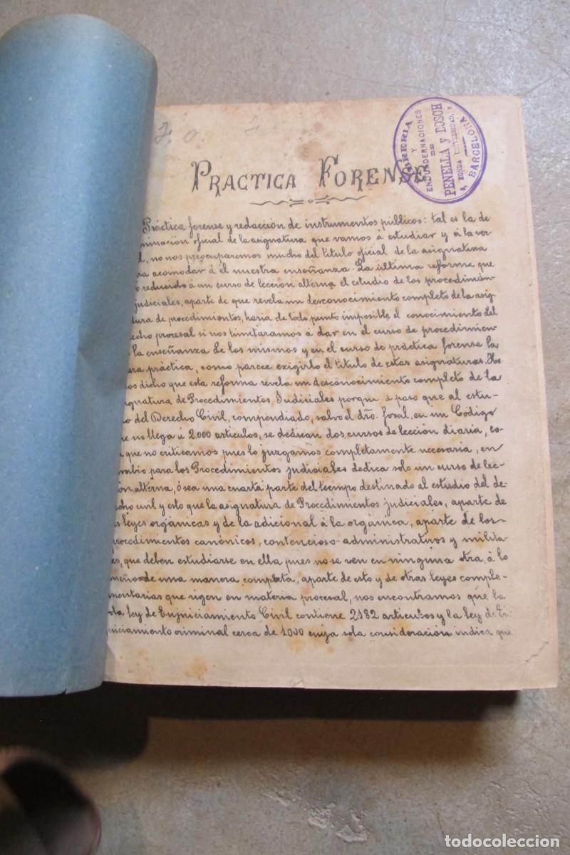 Livros em segunda m&atilde;o: FABREGA. PRACTICA FORENSE Y PROGRAMA DE LA ASIGNATURA MAGIN FABREGA Y CORTES 1901
