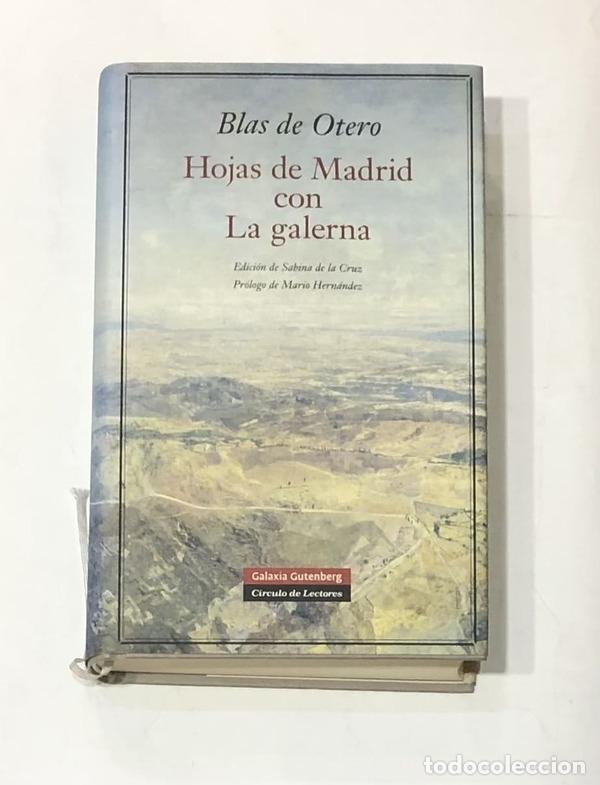 Libros: OTERO, Blas de. - Hojas de Madrid con La galerna. - Foto 1