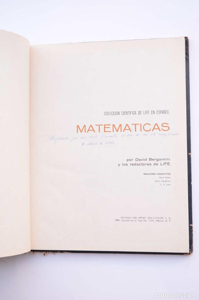 Libros: Matem&aacute;ticas - BERGAMINI, David y los redactores de Life - Foto 2