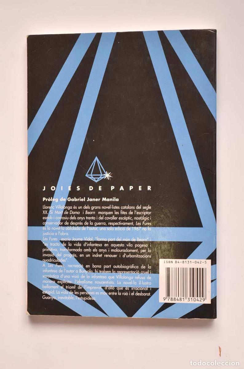 Libros: Les fures - VILLALONGA, Lloren&ccedil; - Foto 4