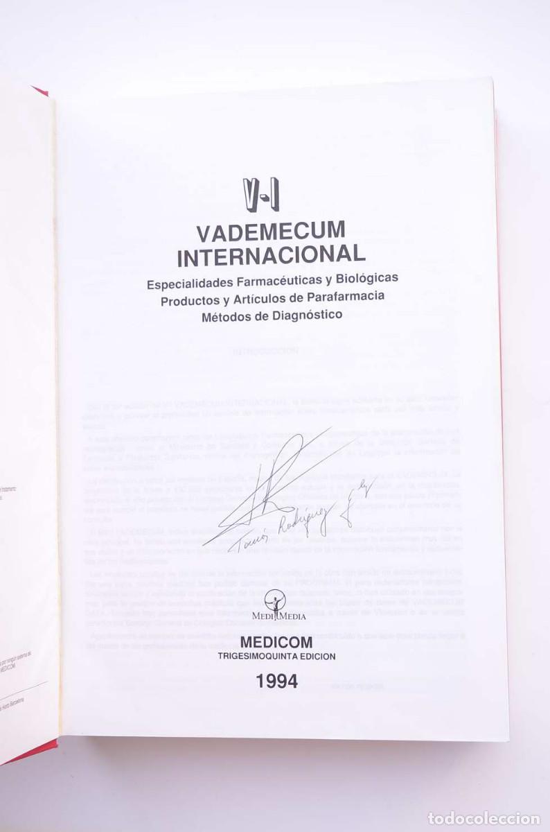 Libros: V - I Vademecum Internacional - MEDICOM - Foto 2