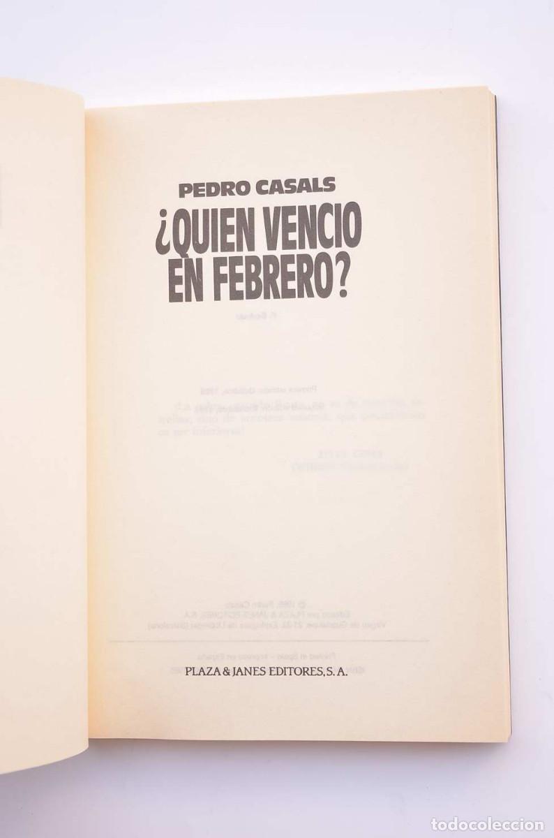 Libros: &iquest;Qui&eacute;n venci&oacute; en febrero? - CASALS, Pedro - Foto 2