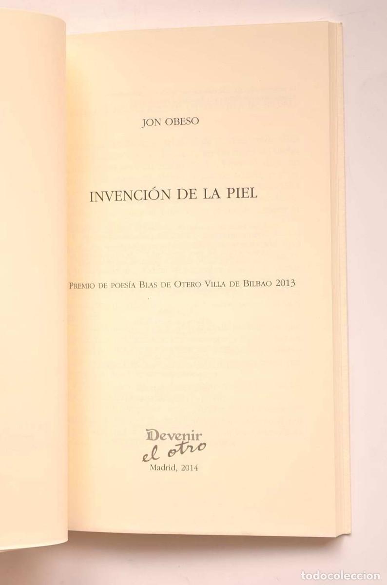 Libros: Invenci&oacute;n de la piel - OBESO, Jon - Foto 2
