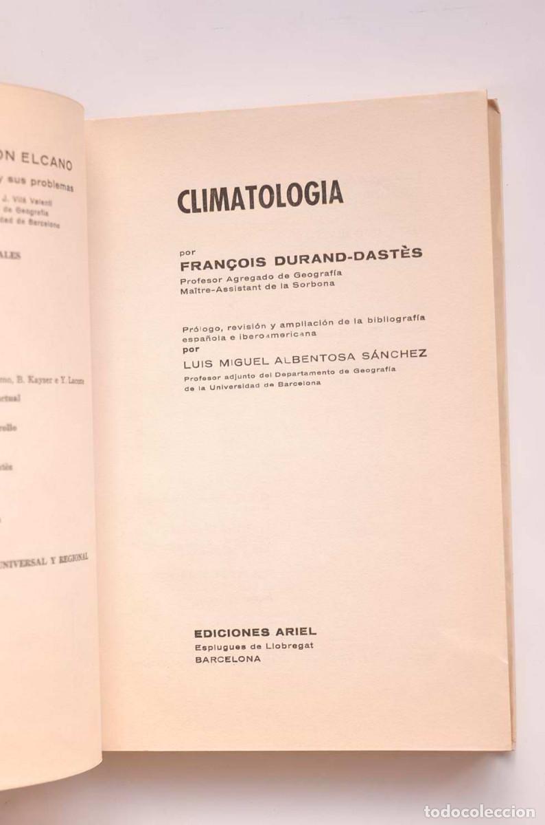 Libros: Climatolog&iacute;a - DURAND - DAST&Egrave;S, Fran&ccedil;ois - Foto 2