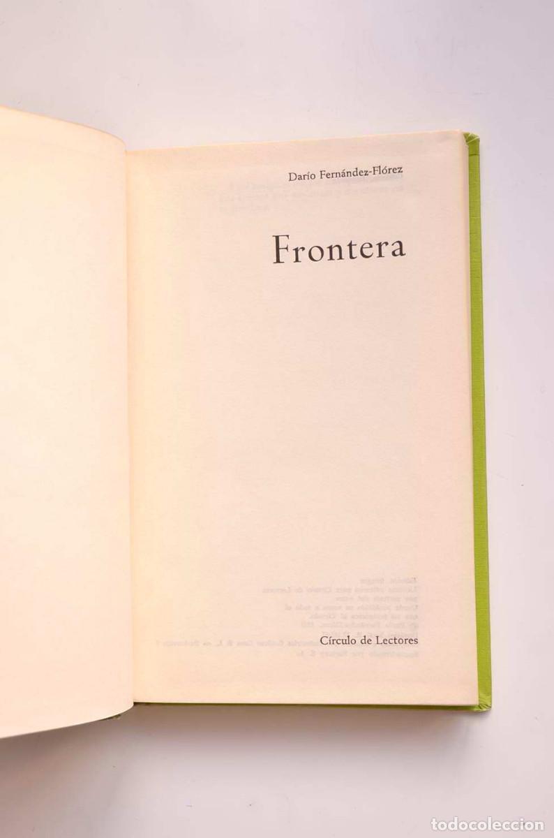 Libros: Frontera - FERN&Aacute;NDEZ FL&Oacute;REZ, Dar&iacute;o - Foto 2