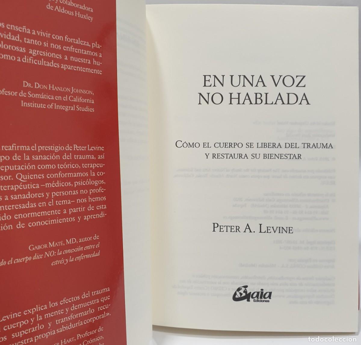 Libros: EN UNA VOZ NO HABLADA - Peter A. Levine * - Foto 4
