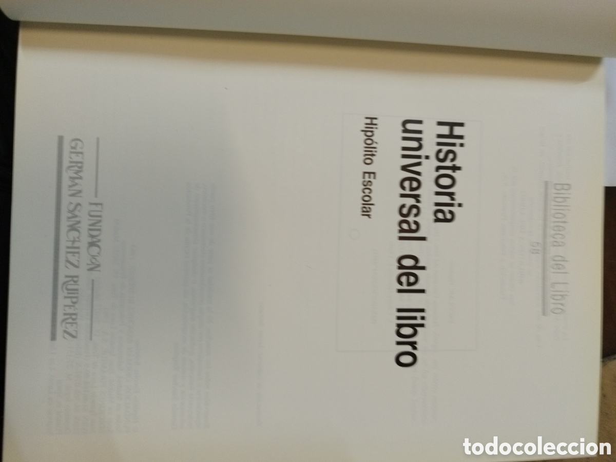 Libros: HISTORIA UNIVERSAL DEL LIBRO - ESCOLAR,Hip&oacute;lito - Foto 4