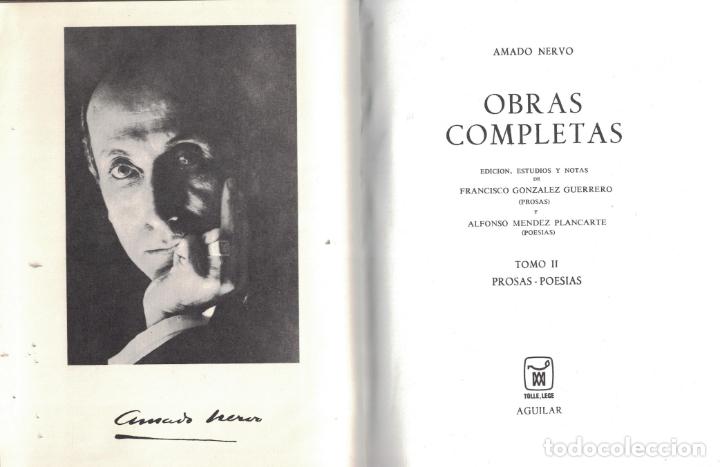 Libros: OBRAS COMPLETAS. 2 Tomos. - Nervo. Amado, (1870 &ndash; 1919) - Foto 3