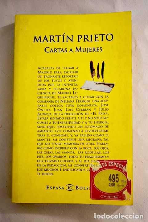 Libros: Cartas a mujeres.- Mart&iacute;n Prieto - Foto 1