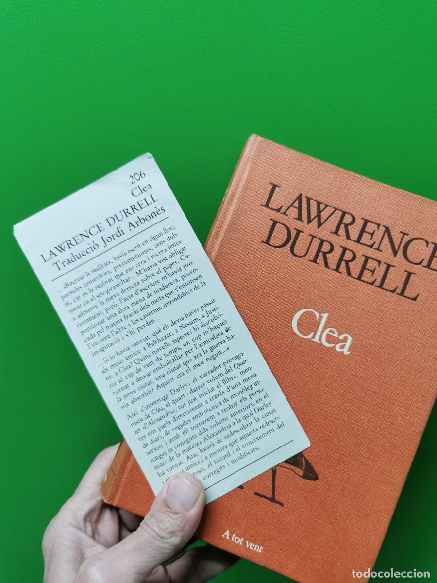 Libros: CLEA / LAWRENCE DURRELL / A TOT VENT, 206 - PROA EDICIONS - Foto 1