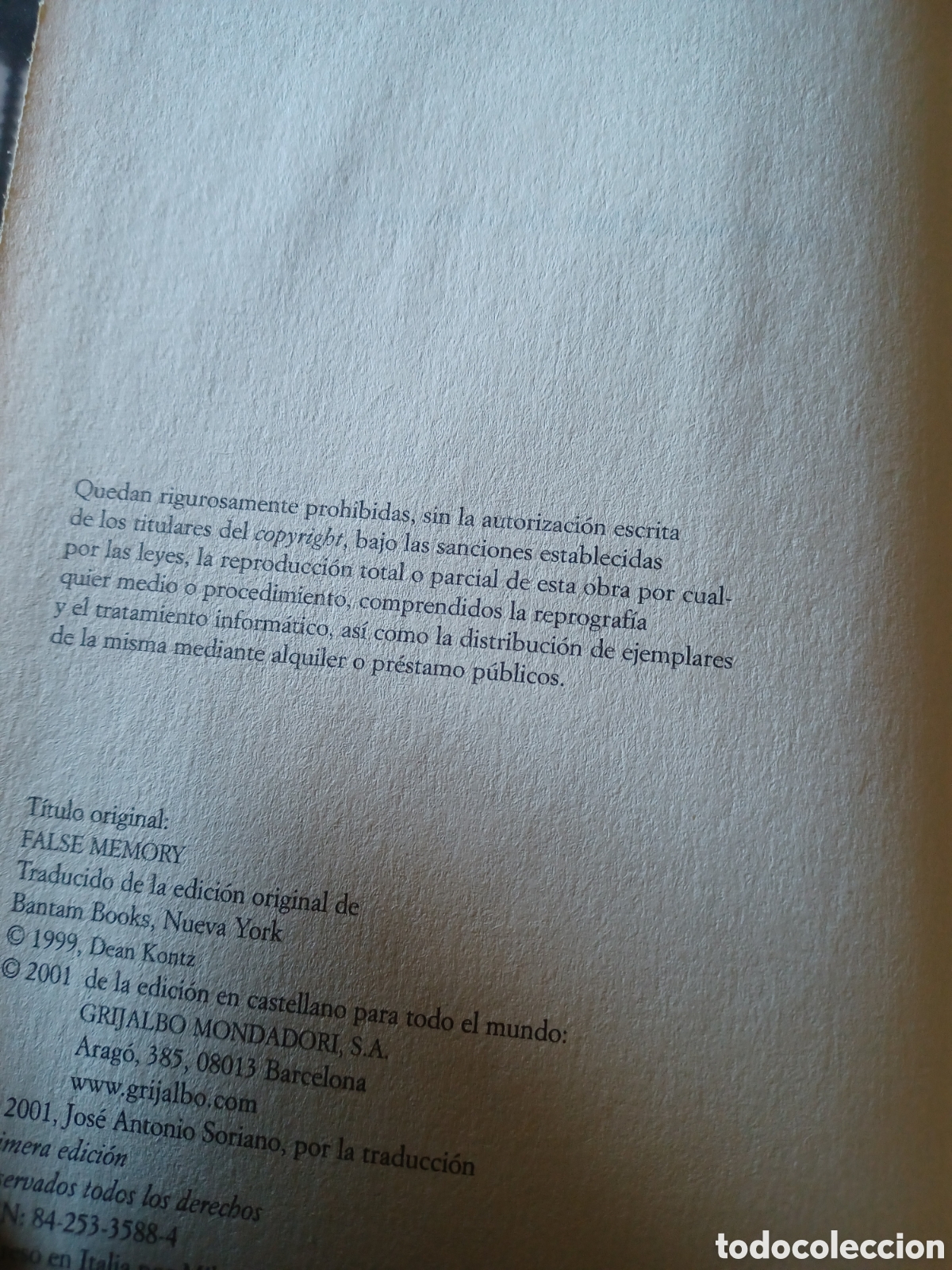 Libros: Barybook C95 Falsa memoria De&aacute;n Koont - Foto 4