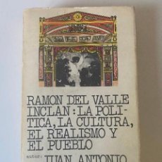Libros: RAMÓN DEL VALLE INCLÁN: LA POLÍTICA, LA CULTURA, EL REALISMO Y EL PUEBLO. JUAN ANTONIO HORMIGÓN. -