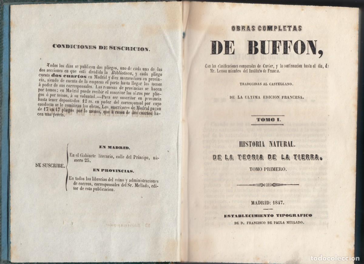 Libros: BUFFON - TEOR&Iacute;A DE LA TIERRA - TOMO I - ACE - Foto 2