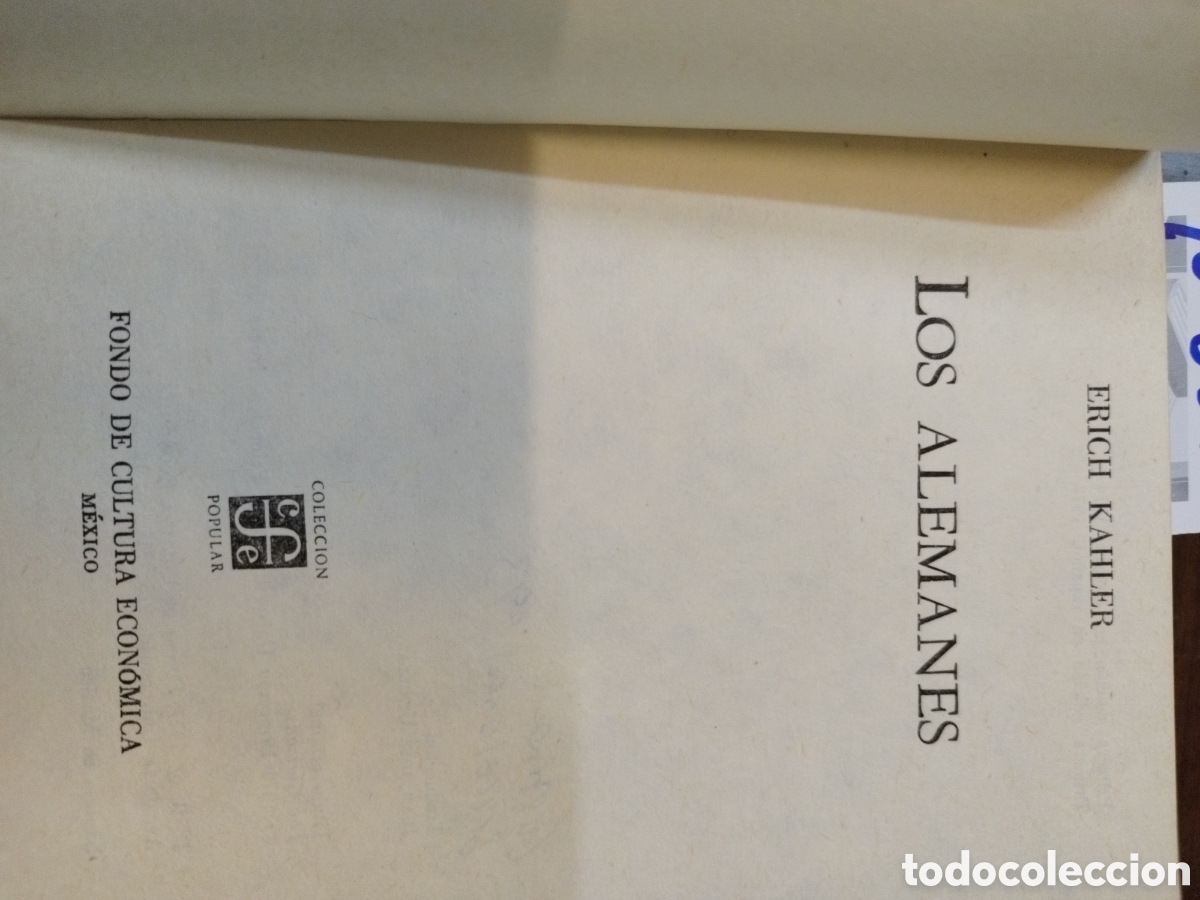 Libros: LOS ALEMANES - KAHLER,Erich - Foto 4