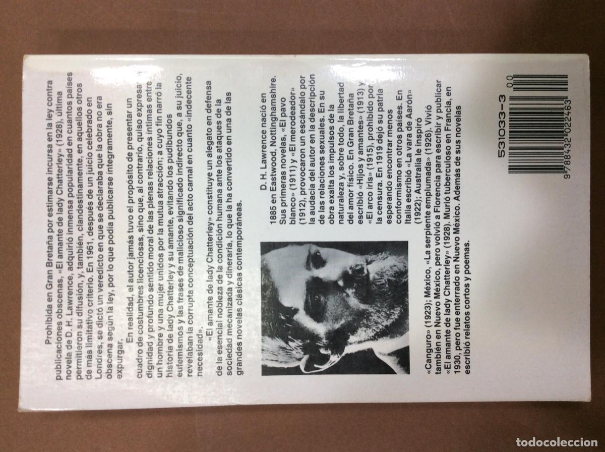 Libros: El amante de lady Chatterley Lawrence - Foto 2