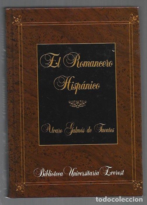 Libros: ROMANCERO HISPANICO - EL - GALMES DE FUENTES, ALVARO - Foto 1