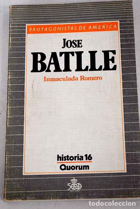 Libros: Jos&eacute; Batlle.- Romero, Inmaculada - Foto 1