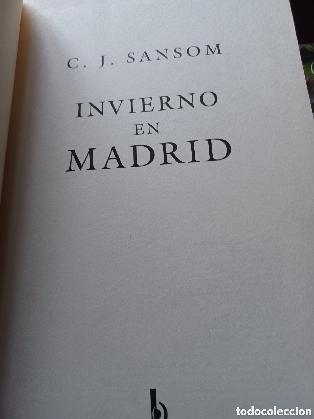 Libros: Barybook C51. . invierno en Madrid CJ Sans&oacute;m Ediciones B - Foto 2