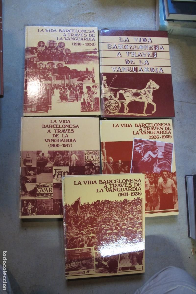 Libri di seconda mano: LA VIDA BARCELONESA A TRAVES DE LAVANGUARDIA. 5 TOMOS COMPLETA