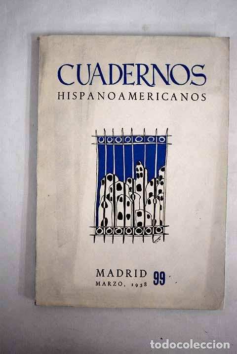 Libros: Cuadernos hispanoamericanos, n&uacute;mero 99.- La&iacute;n Entralgo, Pedro - Foto 1