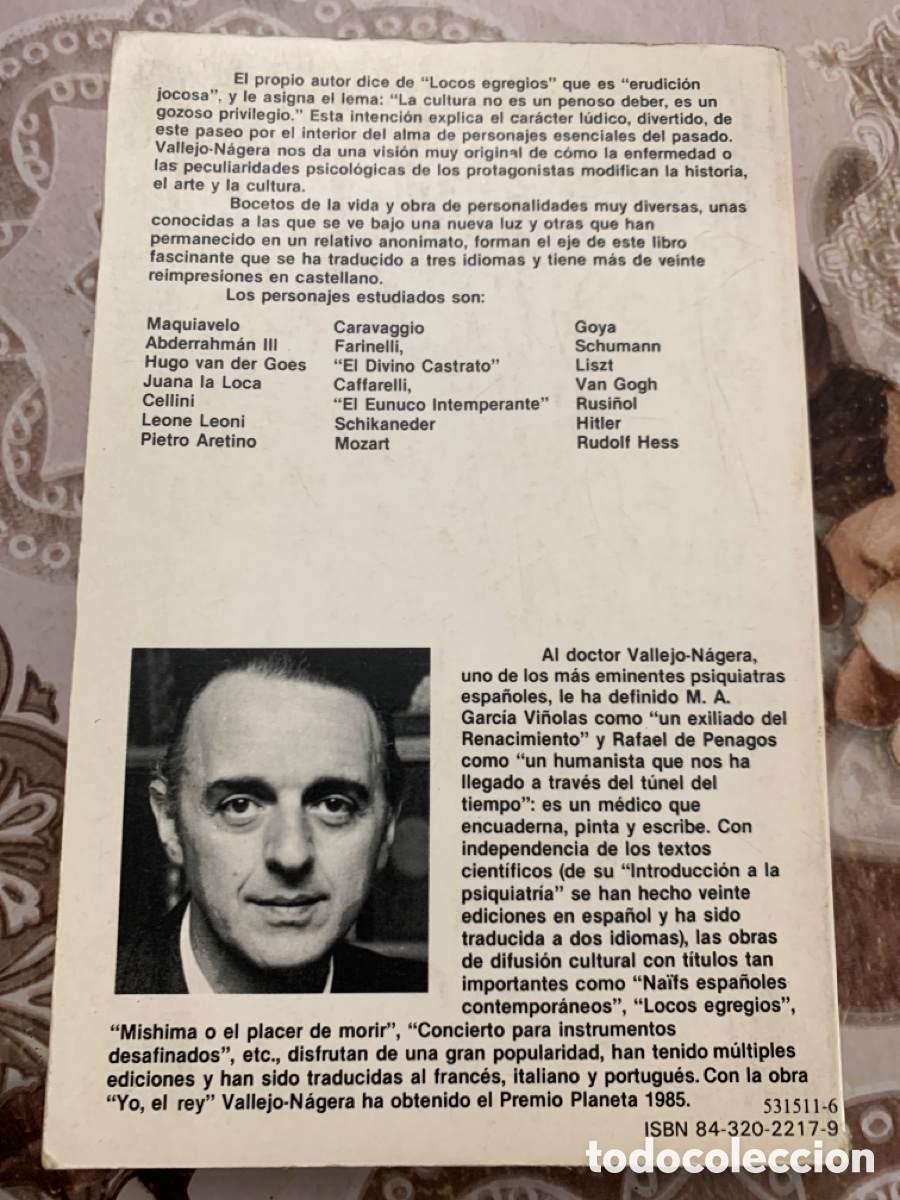 Libros: Locos egregios. Juan Antonio Vallejo-N&aacute;gera. - Foto 3