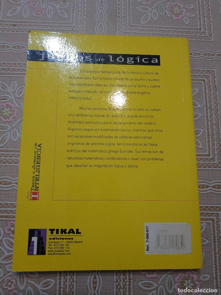 Libros: JUEGOS DE LOGICA.- DIETER K&Oacute;HNEN - Foto 3