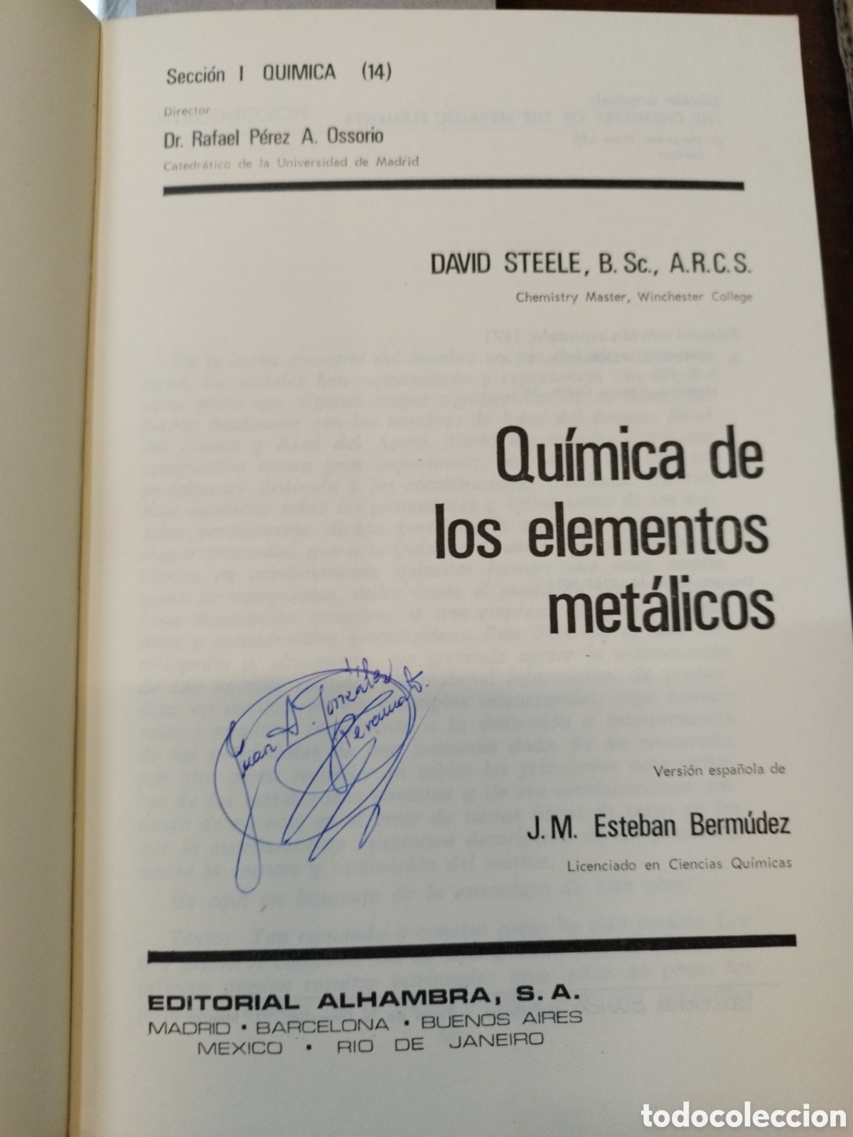 Libros: QUIMICA DE LOS ELEMENTOS METALICOS - STEELE,David - Foto 3